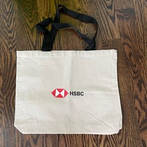 New canvas bag HSBC logo